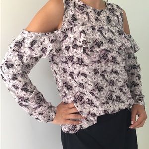 Banana Republic Floral Long Sleeve Blouse Size: XS